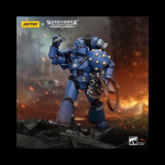 Joy Toy Warhammer: The Horus Heresy Ultramarines Mk VI Squad with Bolter and Chainblade 1:18 Scale Action Figure