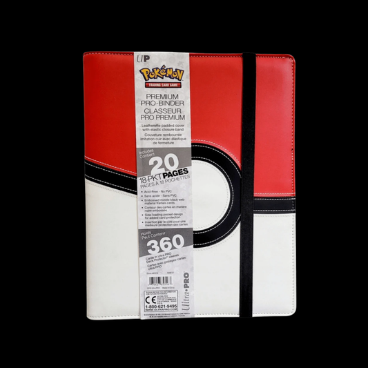 Ultra Pro Binder EX Pokemon Premium Pokeball 9 Pocket 360x Cards