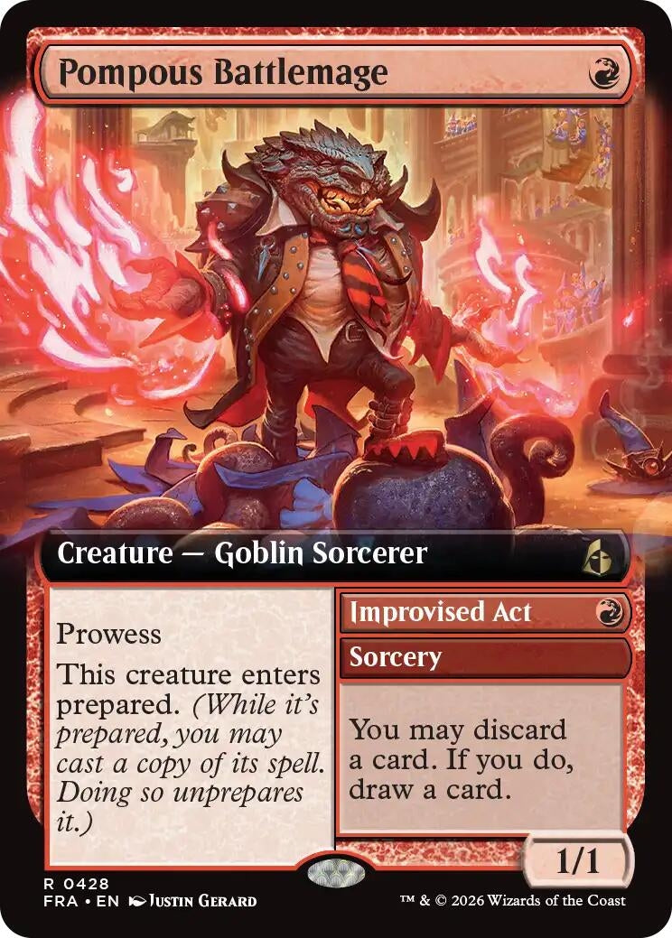 Pompous Battlemage (Extended Art) (428) (FRA)