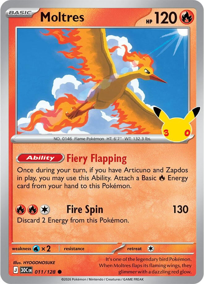 Moltres (011/128) (30C)