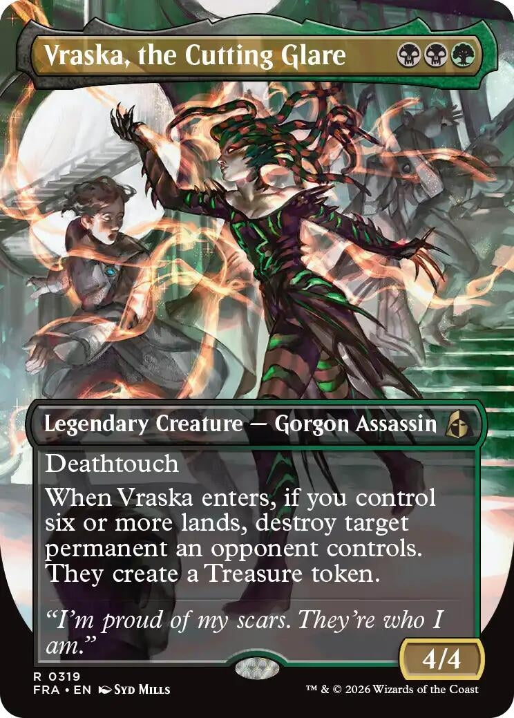 Vraska, the Cutting Glare (Borderless) (319) (FRA)