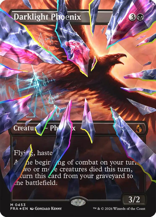 Darklight Phoenix (Borderless) (Facet Foil) (0453) (453) (FRA)