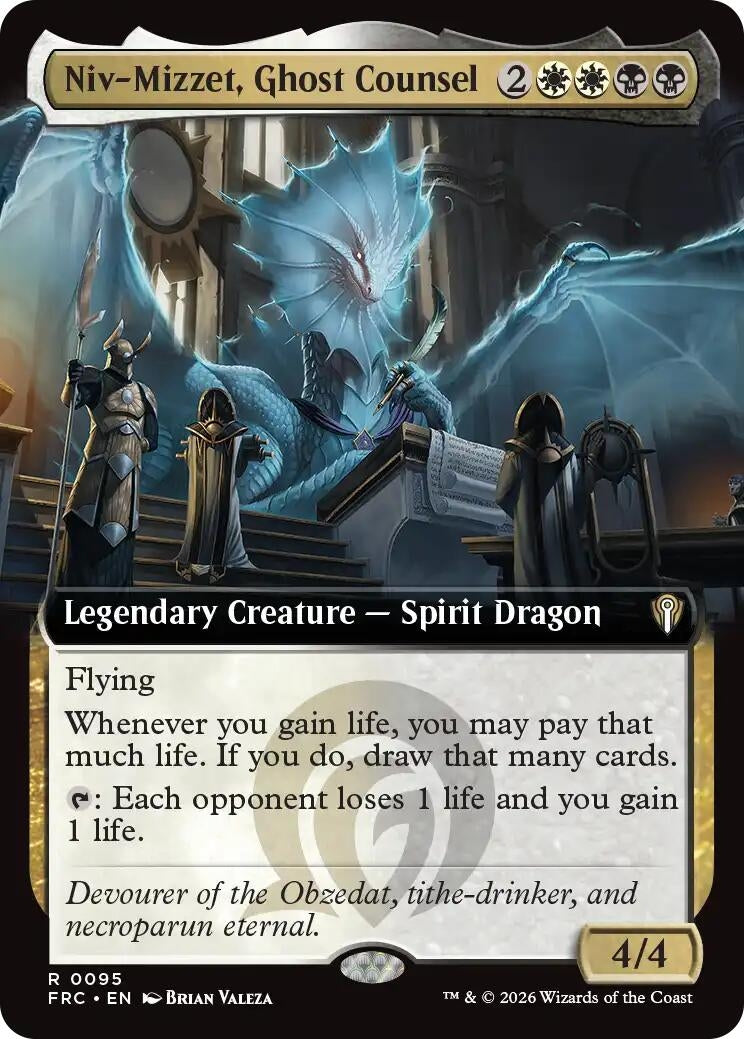 Niv-Mizzet, Ghost Counsel (Extended Art) (95) (FRC)