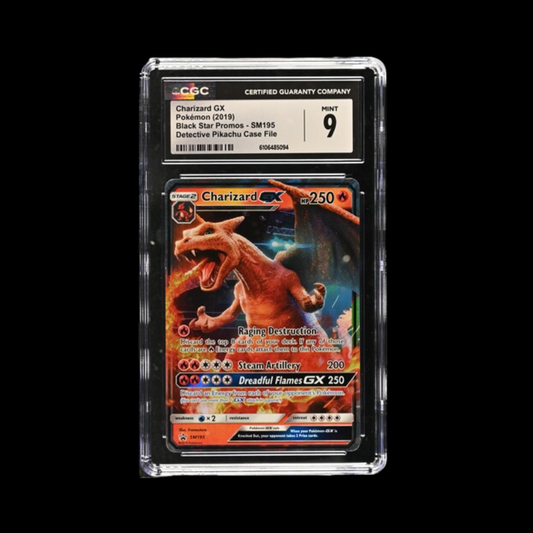 Pokemon Slab Charizard GX 195 2019 CGC 9 Mint