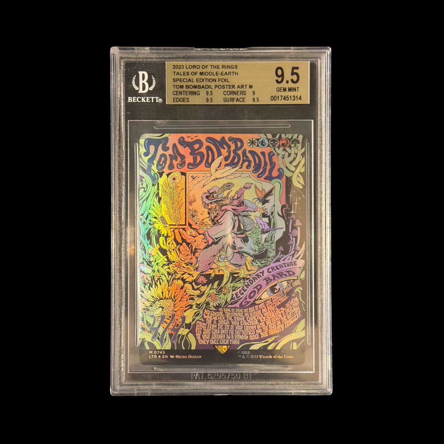 MTG Magic The Gathering Slab Tom Bombadil Poster 0745 BGS 9.5 Gem 2023