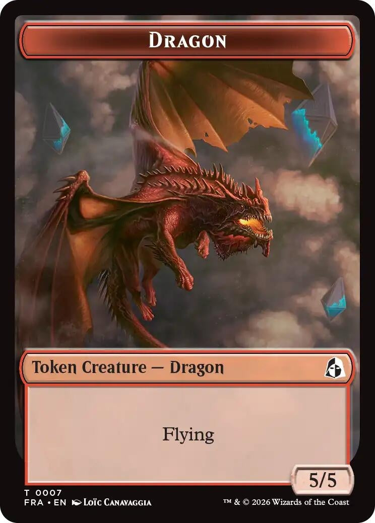 Dragon // Forest Tentacle Double-Sided Token (7 // 9) (FRA)