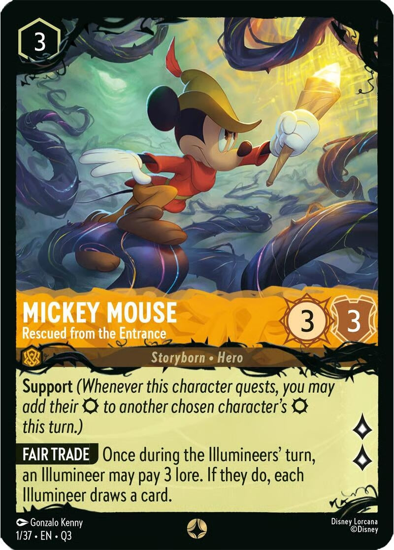Mickey Mouse - Rescued from the Entrance (1/37) (Q3)