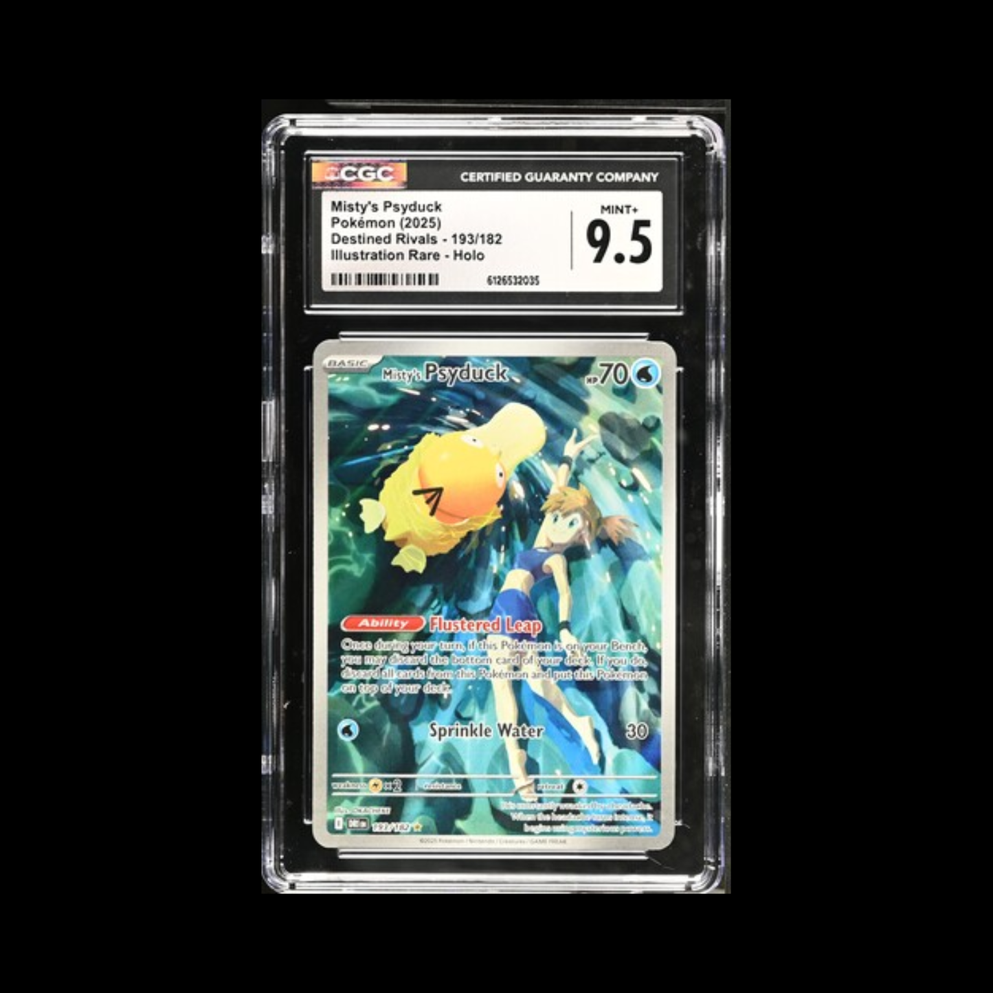 Pokemon Slab Misty's Psyduck 193 CGC 9.5 Mint+ 2025