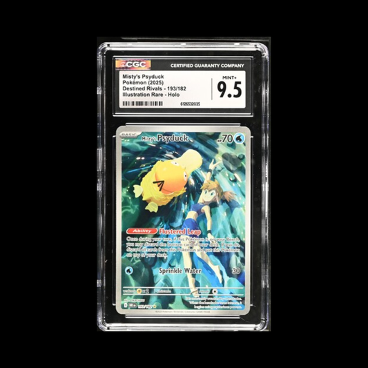 Pokemon Slab Misty's Psyduck 193 CGC 9.5 Mint+ 2025