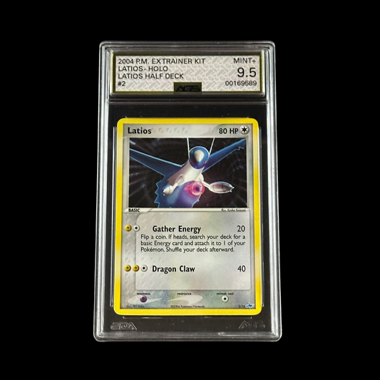 Pokemon Slab Latios EX Trainer Kit Holo 2/10 AGS 9.5 Mint+ 2004