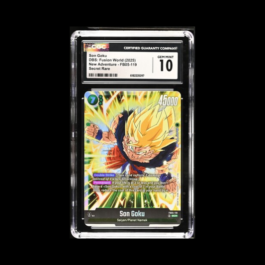 Dragon Ball Super Fusion World Slab Son Goku FB05-119 CGC 10 Gem 2025