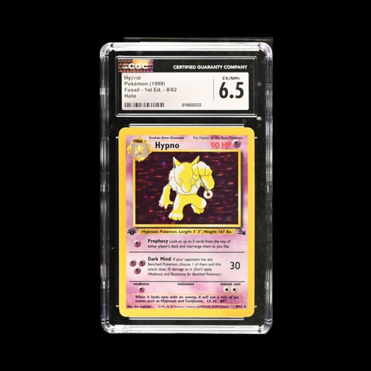 Pokemon Slab Hypno 1st Ed Holo 8 CGC 6.5 Ex 1999