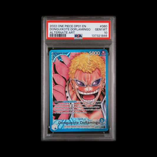One Piece Slab Donquixote Doflamingo OP01-060 PSA 10 Gem 2022