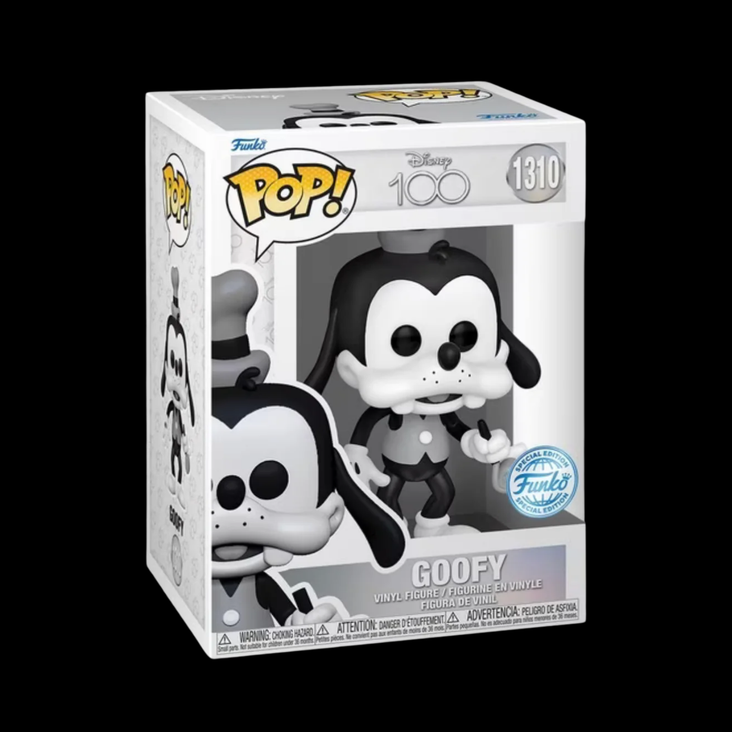 Disney 100 Goofy Funko Pop! Vinyl Figure #1310 + Protector (Funko Special Edition)