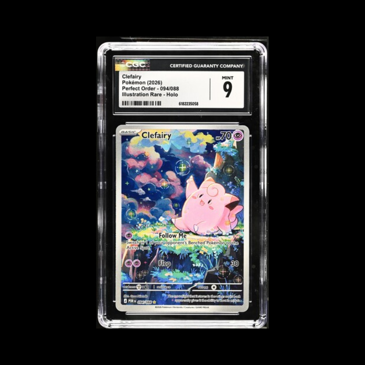 Pokemon Slab Clefairy 094 CGC 9 Mint 2026