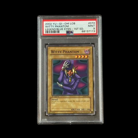 Yu-Gi-Oh! Slab Witty Phantom 1st Edition LOB-072 PSA 9 Mint 2002