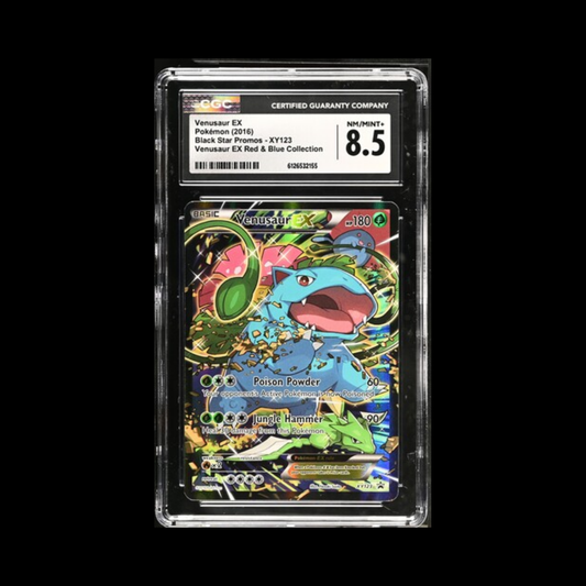 Pokemon Slab Venusaur EX XY123 CGC 8.5 Near Mint+ 2016