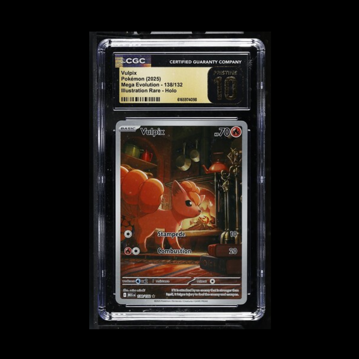 Pokemon Slab Vulpix 138 CGC Pristine 10 2025