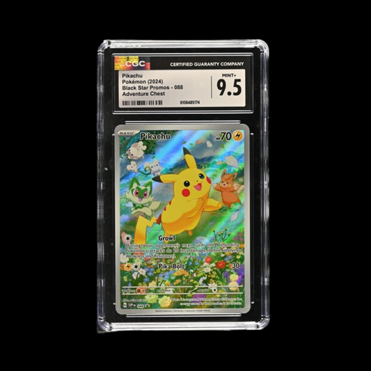 Pokemon Slab Pikachu 088 CGC 9.5 Mint+ 2024