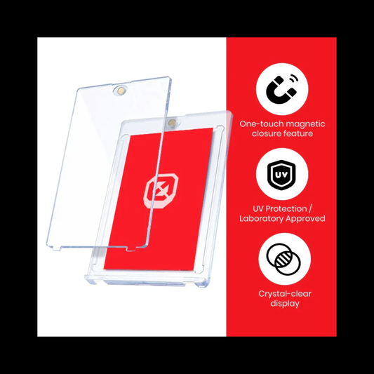 Acrylic One Touch Magnetic Card Holder 35pt