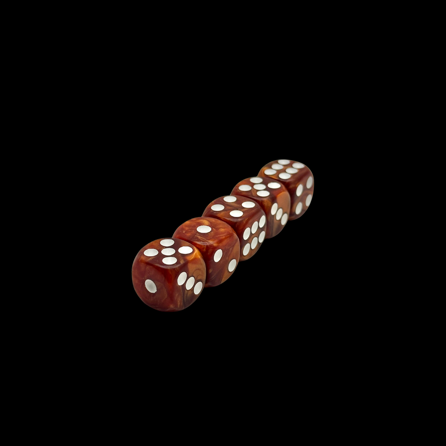 Pack of 5X 16mm Dice Round Edges Choose Colors