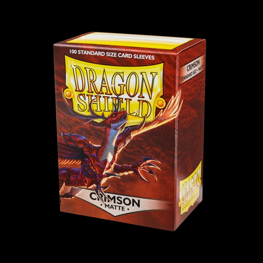 Dragon Shield Matte Crimson Sleeves 100x