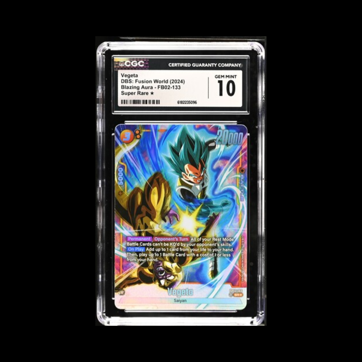 Dragon Ball Super Fusion World Slab Vegeto FB02-133 CGC 10 Gem 2024