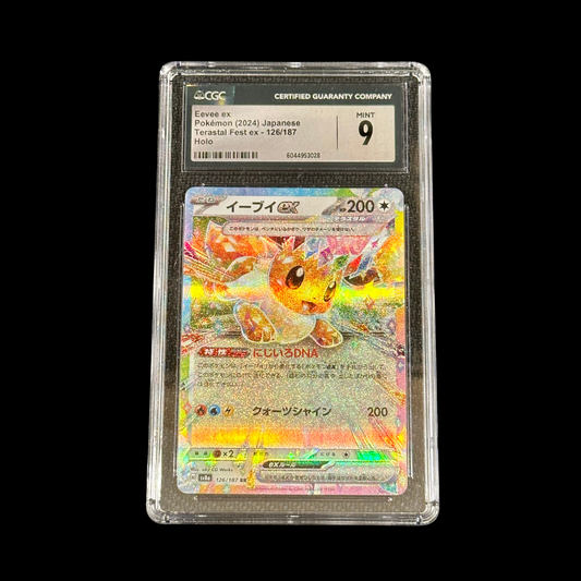 Pokemon JP Slab Eevee EX Terastal Fest EX 126 CGC 9 Mint 2024