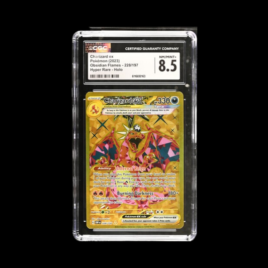 Pokemon Slab Charizard Ex 228 CGC 8.5 NM 2023