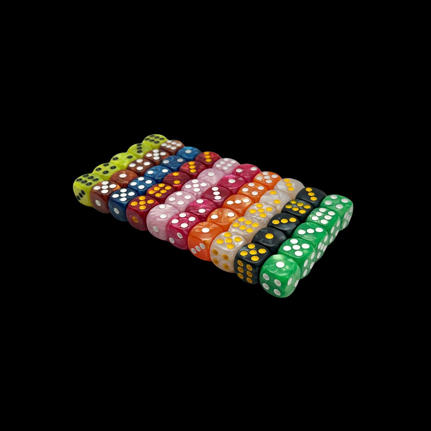 Pack of 5X 16mm Dice Round Edges Choose Colors