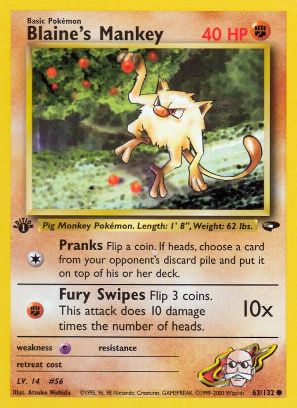Blaine's Mankey (063/132) (G2)