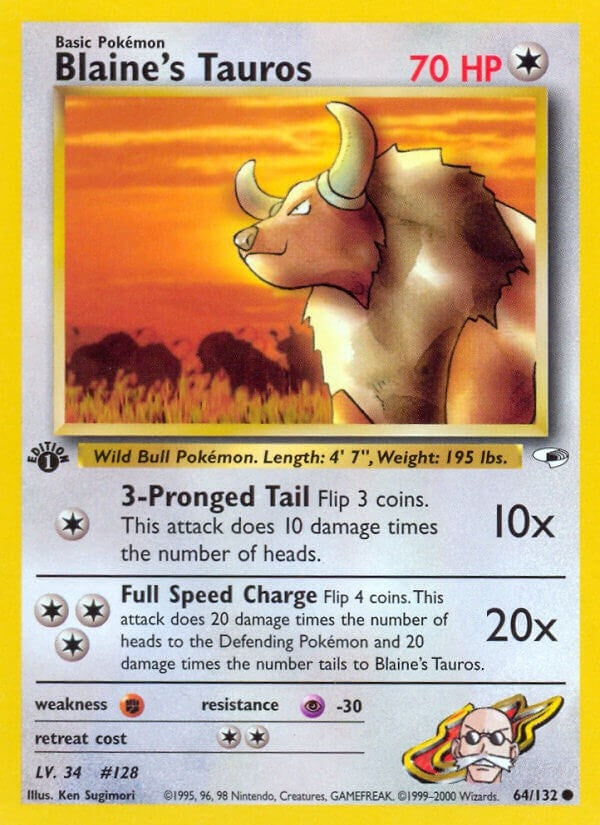 Blaine's Tauros (064/132) (G1)