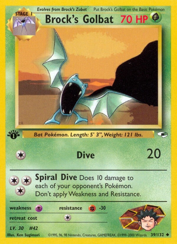 Brock's Golbat (039/132) (G1)