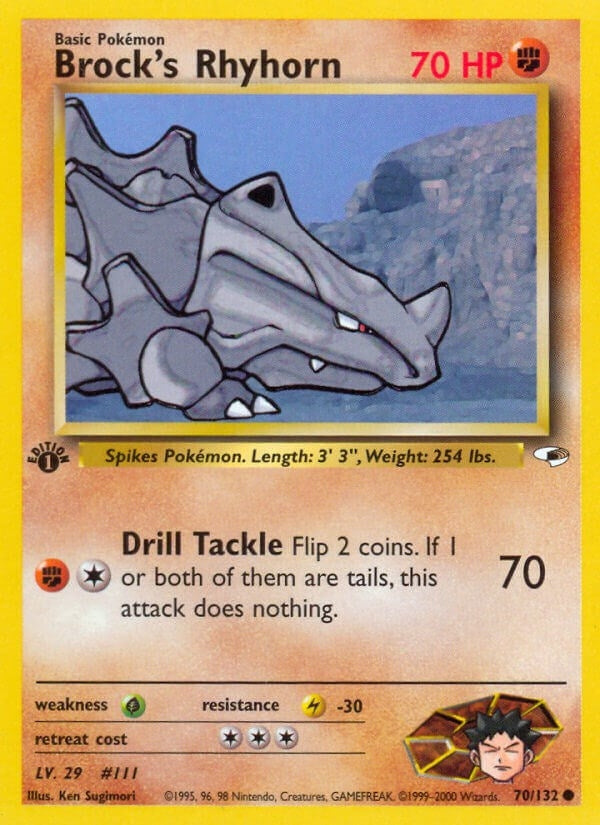 Brock's Rhyhorn (70) (070/132) (G1)