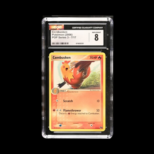 Pokemon Slab Combusken 3 Pop Series CGC 8 NM 2006