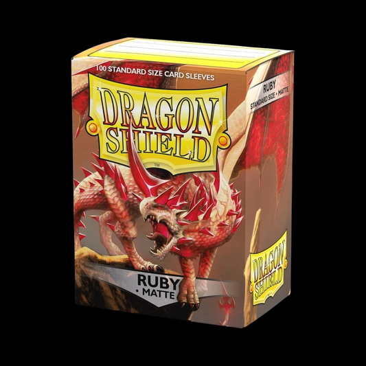 Dragon Shield Matte Ruby Sleeves 100x