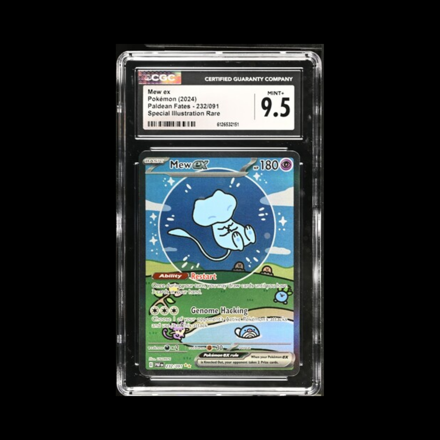 Pokemon Slab Mew EX 232 CGC 9.5 Mint+ 2024