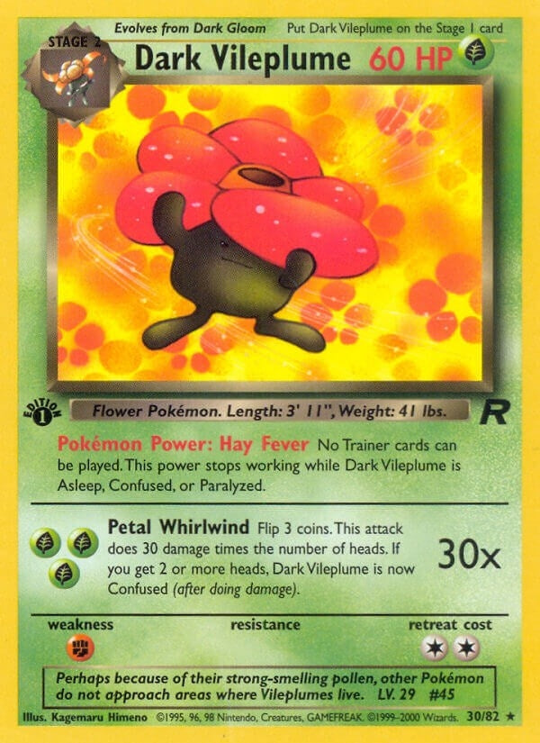 Dark Vileplume (30) (30/82) (TR)