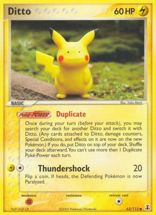Ditto - 63/113 (Pikachu) (063/113) (DS)