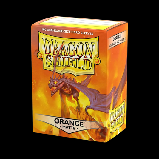 Dragon Shield Matte Orange Sleeves 100x