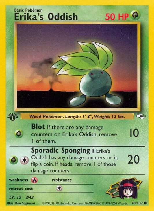 Erika's Oddish (78) (078/132) (G1)