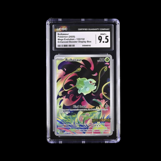 Pokemon Slab Bulbasaur Stamp 133 2025 CGC 9.5 Mint+