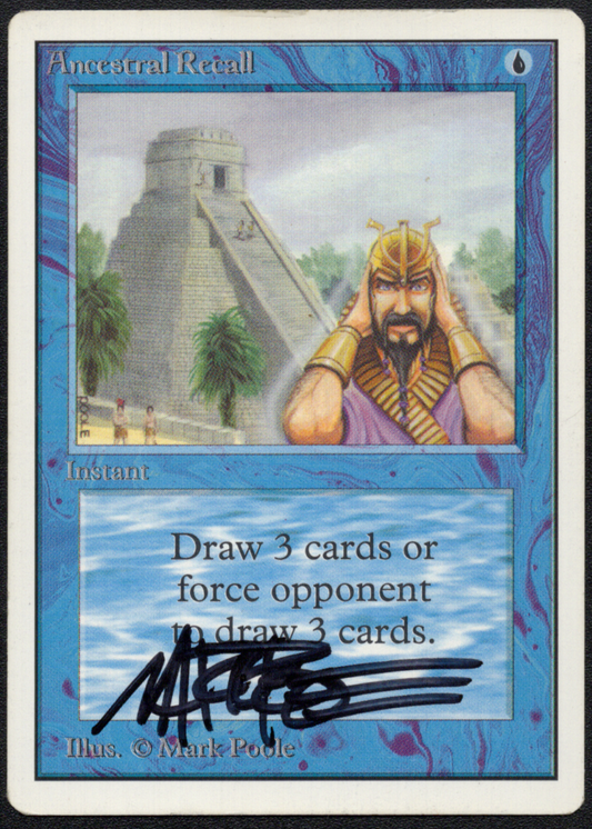 Ancestral Recall Unlimited MP Signed