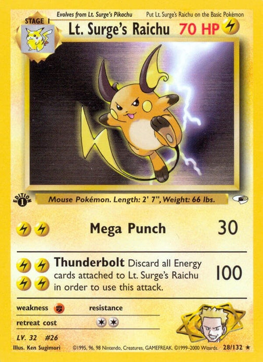 Lt. Surge's Raichu (028/132) (G1)