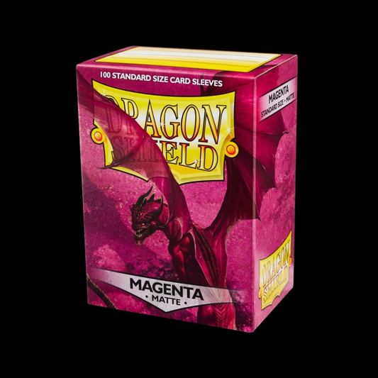 Dragon Shield Matte Magenta Sleeves 100x