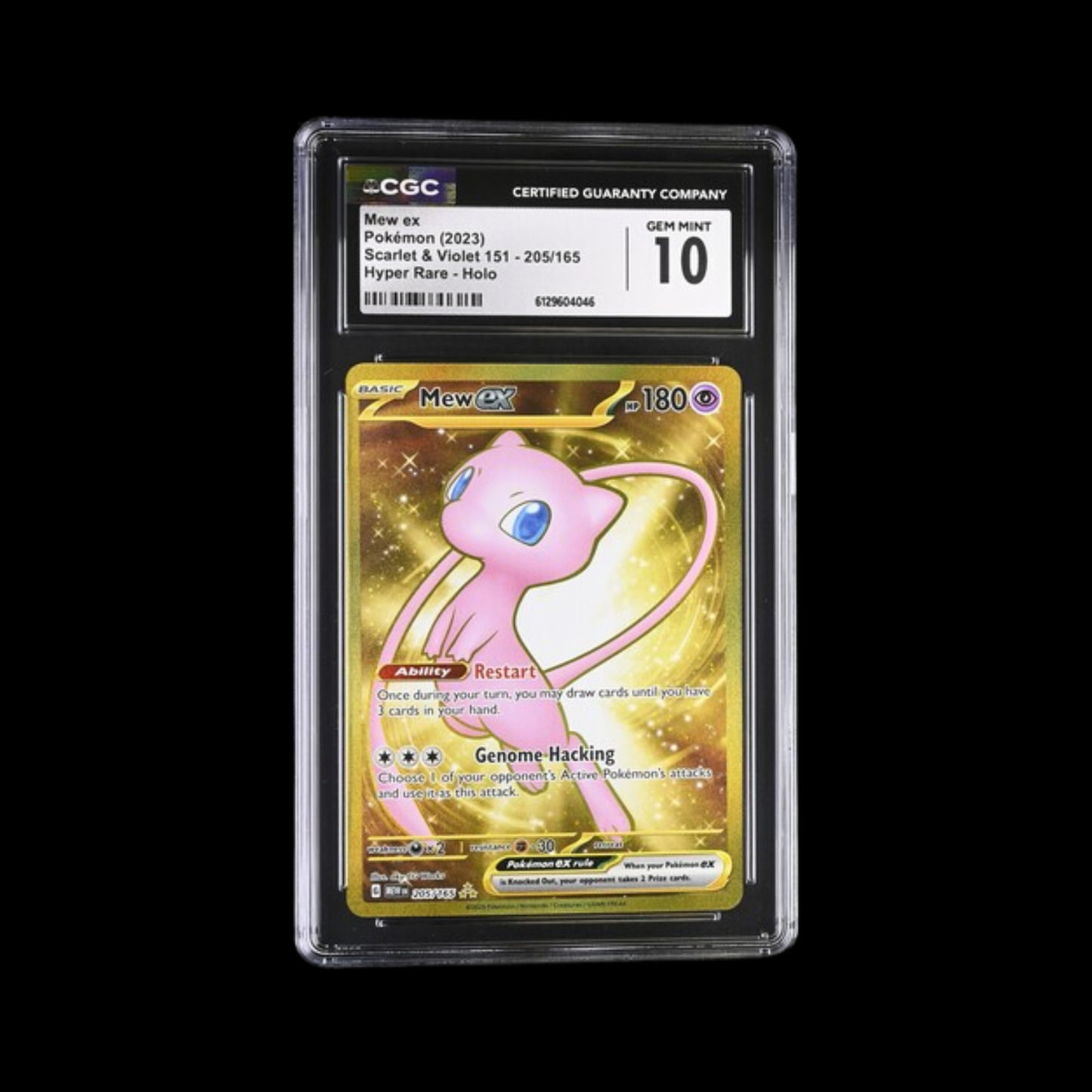 Pokemon Slab Mew EX 205 CGC 10 Gem 2023