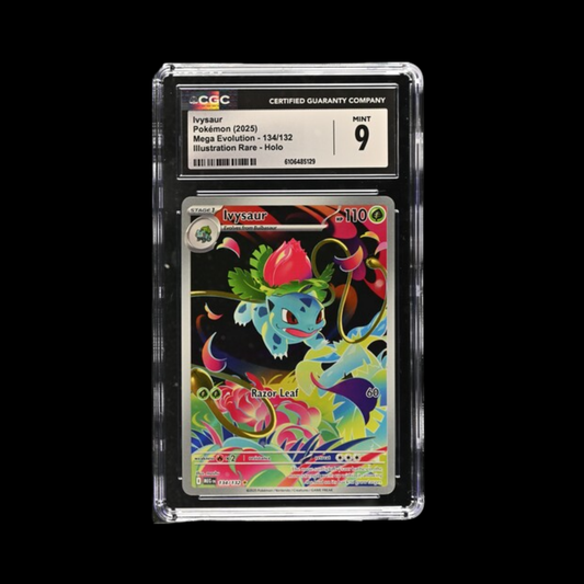 Pokemon Slab Ivysaur 134 2025 CGC 9 Mint