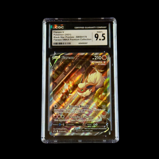 Pokemon Slab FlareonV SWSH179 CGC 9.5 Mint+ 2021