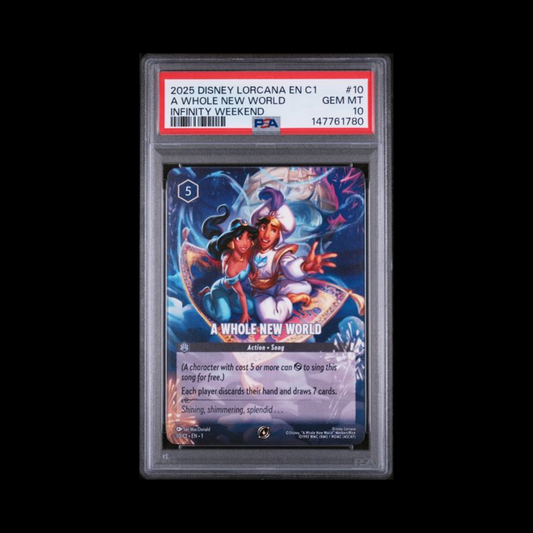 Disney Lorcana Slab A Whole New World 10/C1 PSA 10 Gem 2025