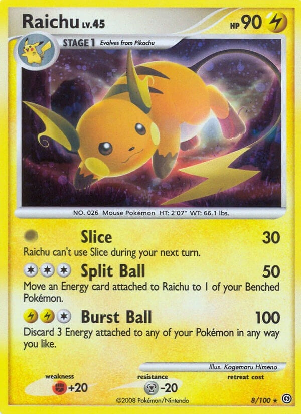 Raichu (8/100) (SF)